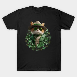 St Patricks Day Cat 4 T-Shirt